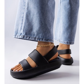 Černé sandály Émond černá 1