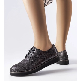 Černé třpytivé brokátové boty od Cemetery černá 1