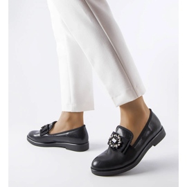 Černé brogues s aplikací Béland černá 1