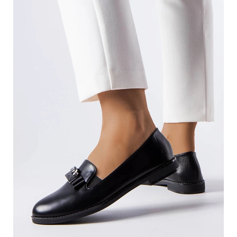 Černé elegantní mokasíny od Harquin černý 1