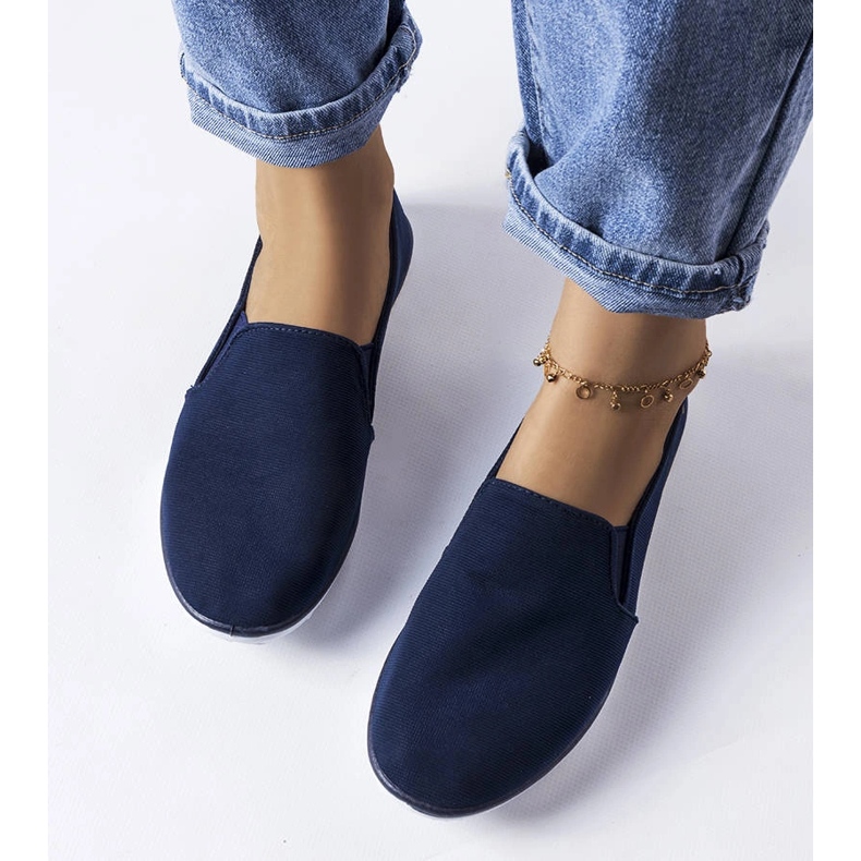 Námořnicky modré elastické tenisky od Gaulin modrý 1