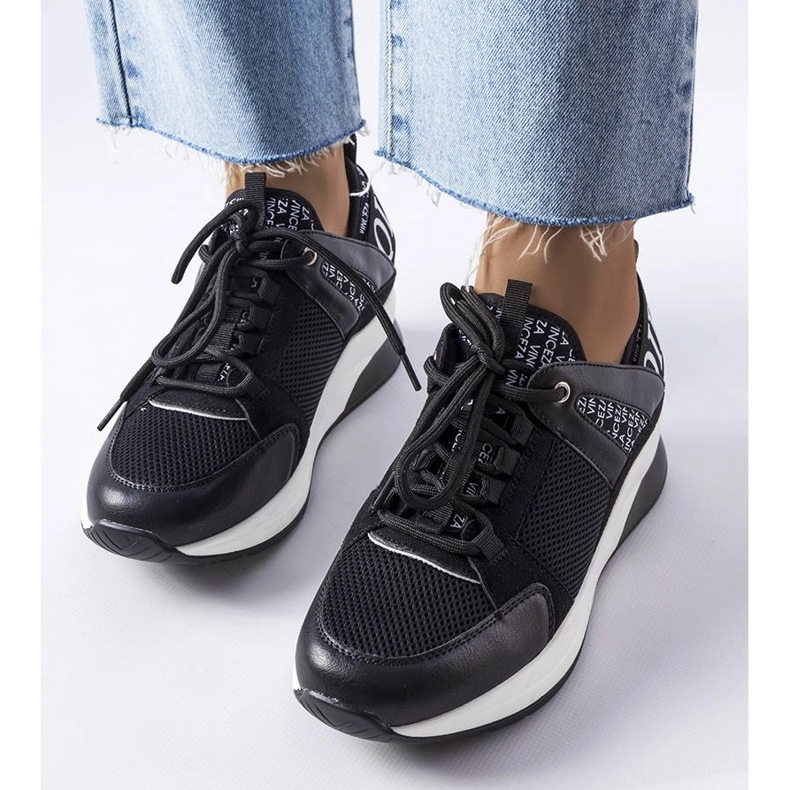 Černé tenisky Vinceza černý 1