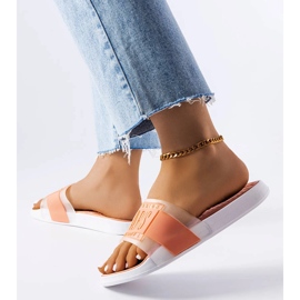 Béžové gumové pantofle z Paříže béžový 1