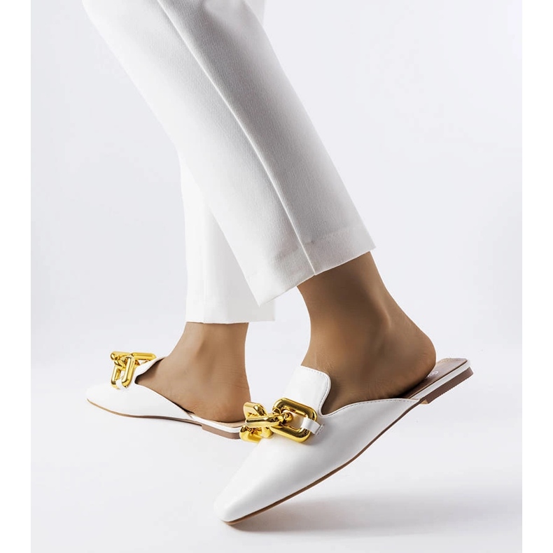 Hickory bílé jezdce s řetízkem bílý 1