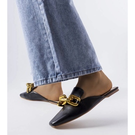 Černé jezdce s řetízkem Hickory černá 1