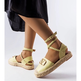 Rodičovské zelené šněrovací espadrilky zelený 1