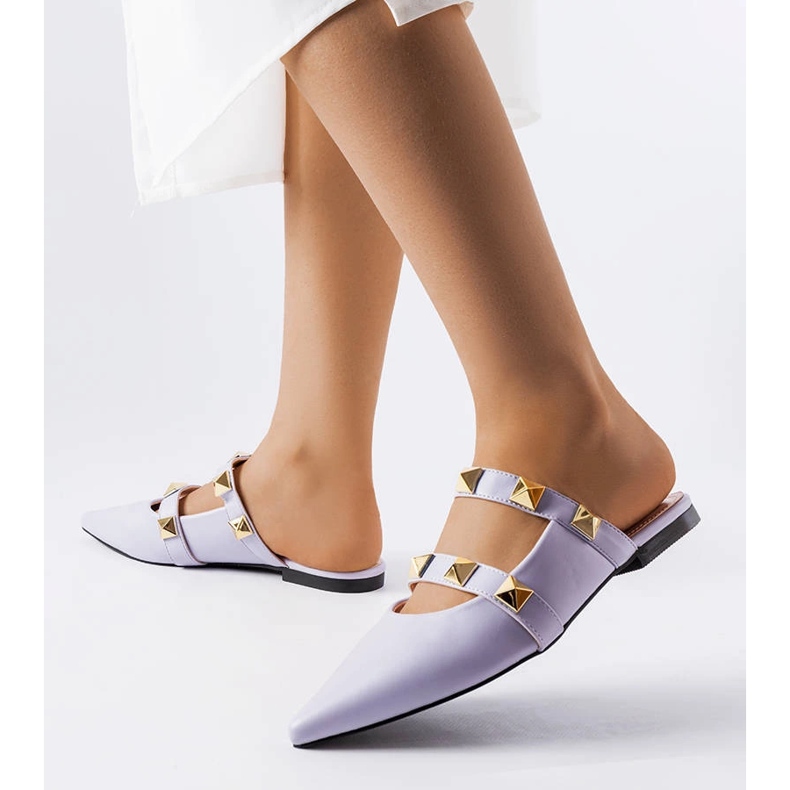 Fialové skluzavky s cvočky od Ruckman fialový 1