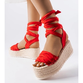 Seastar Červené platformové espadrilky od Loiseau 1 Seastar Červené platformové espadrilky od Loiseau 1