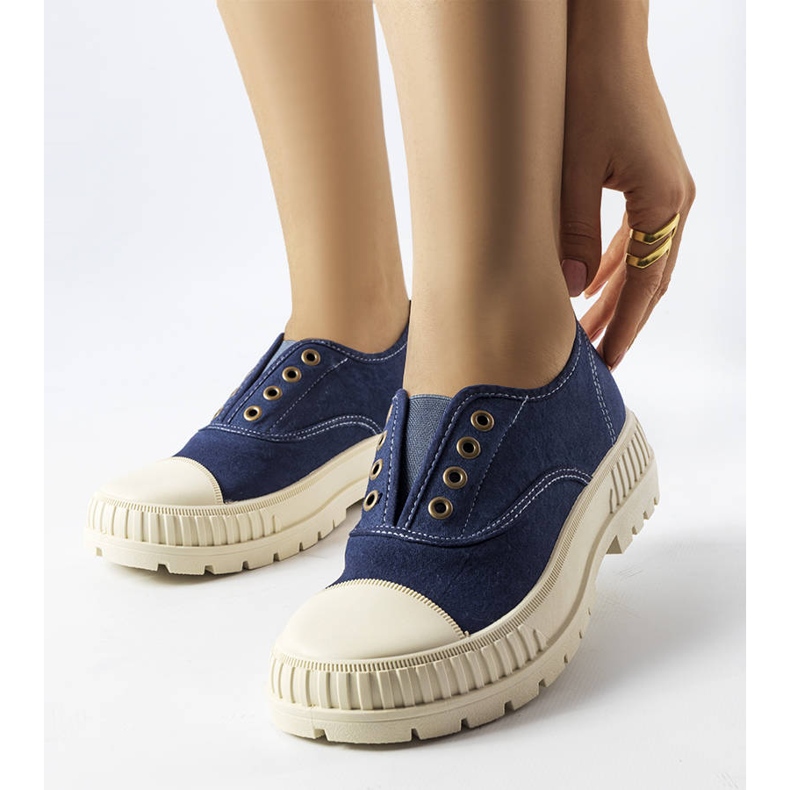 Námořnické modré tenisky od Walton modrý 1