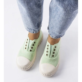 Elastické tenisky Walton zelené zelený 1