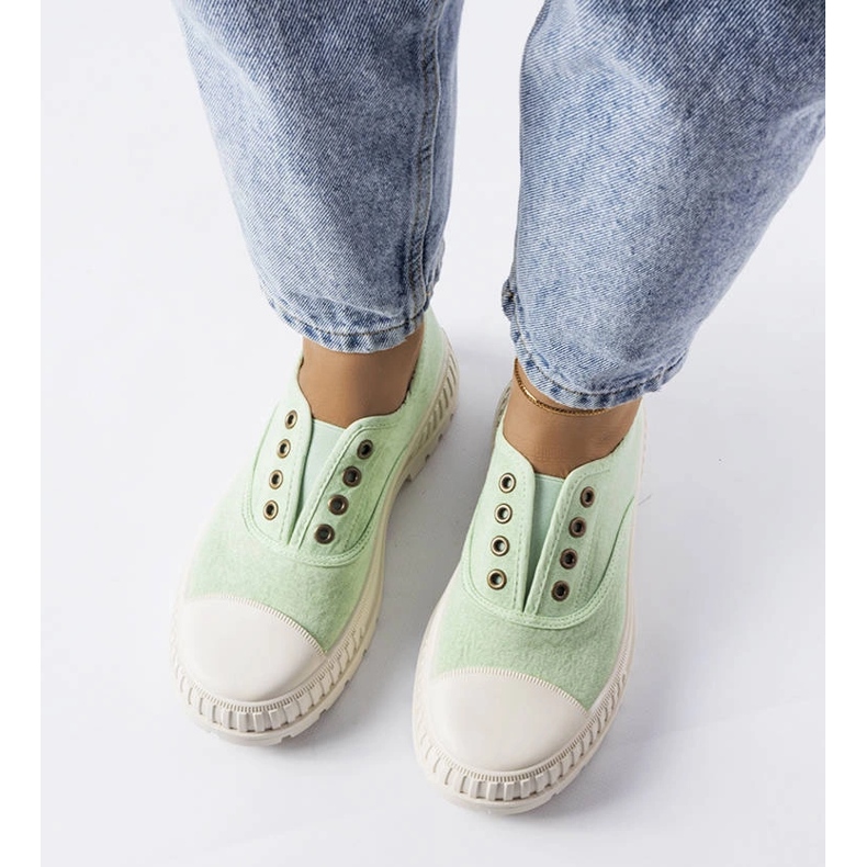 Elastické tenisky Walton zelené zelená 1