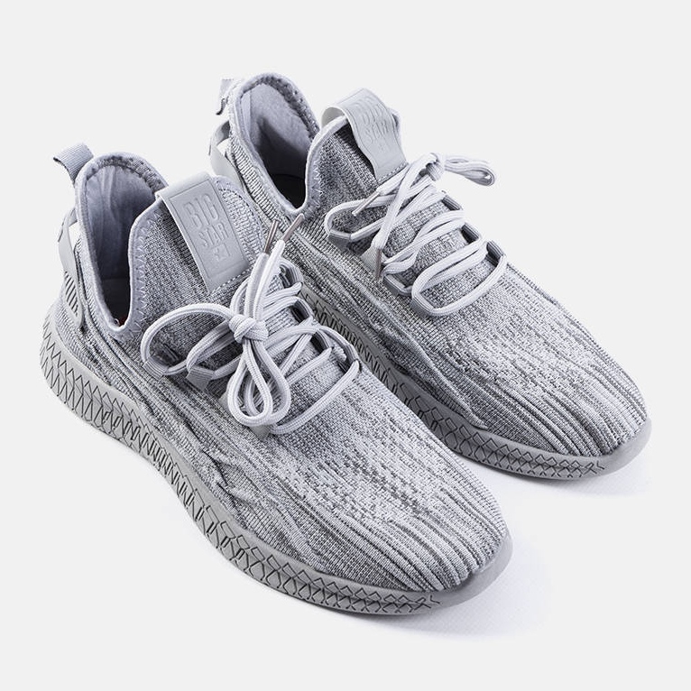 Pánské šedé tenisky Big Star LL174339 šedá 1