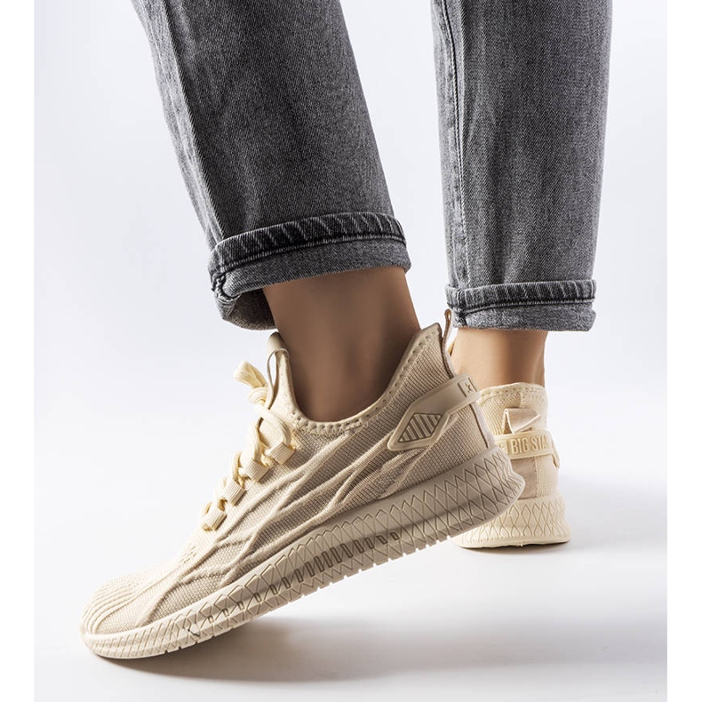 Béžové tenisky od Big Star LL274714 béžový 1