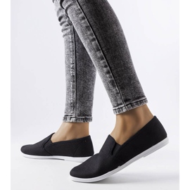 Černé textilní tenisky od Quincy černý 1