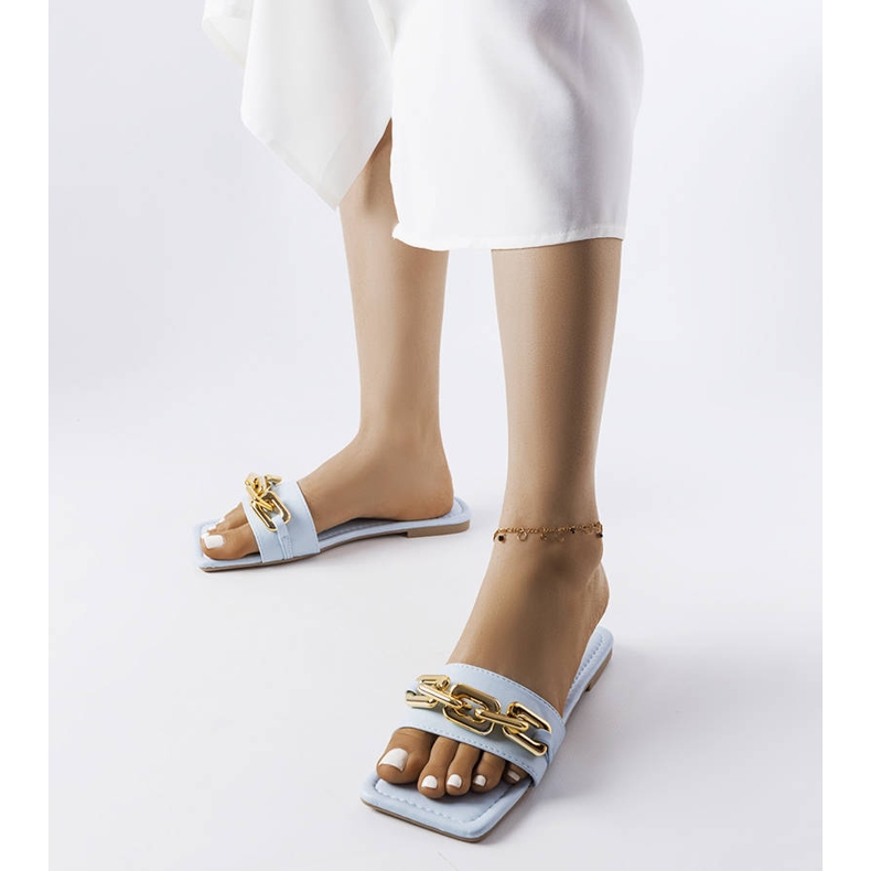 Modré řetízkové skluzavky Cherell modrý 1