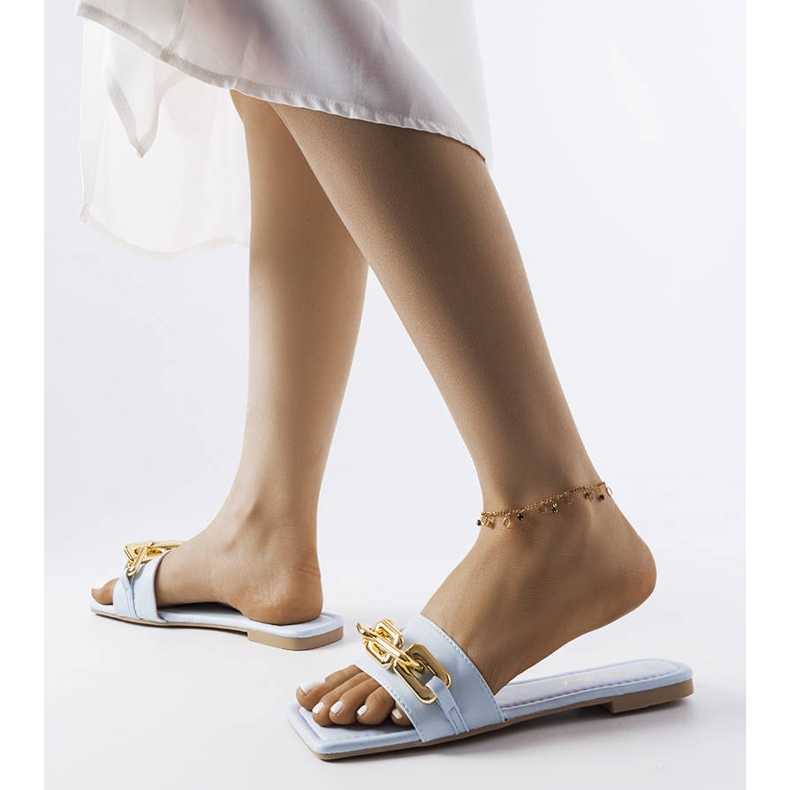 Modré řetízkové skluzavky Cherell modrý 2