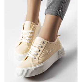 Béžové tenisky Lee Cooper LCW-23-31-1808L béžový 1