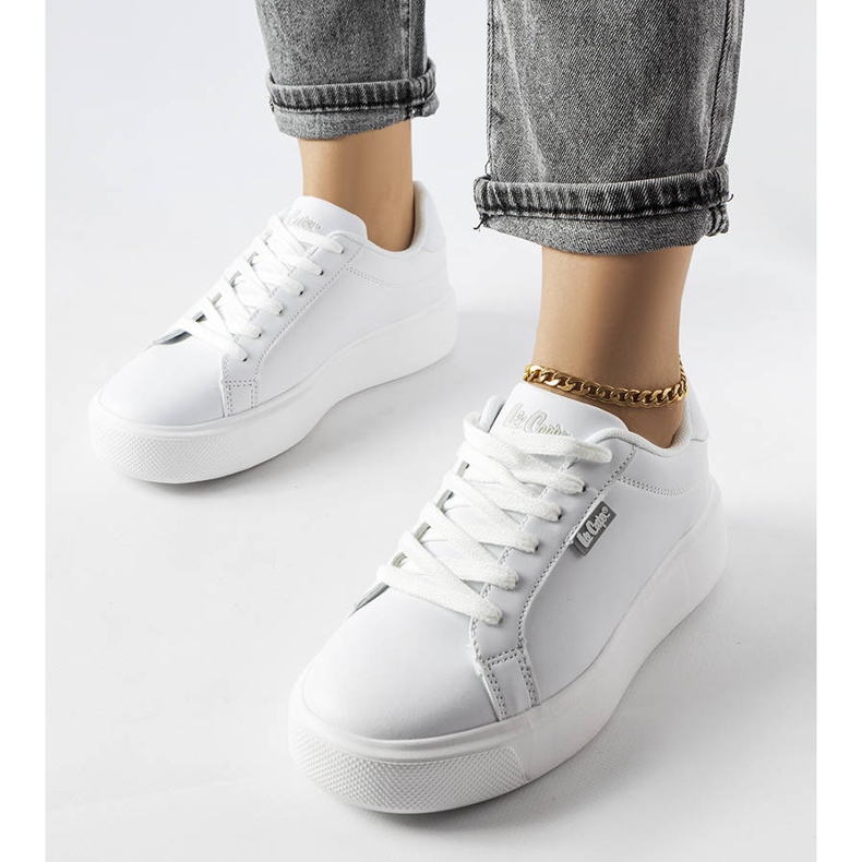 Bílé tenisky Lee Cooper LCW-23-32-1707L bílý 1 Bílé tenisky Lee Cooper LCW-23-32-1707L bílý 1