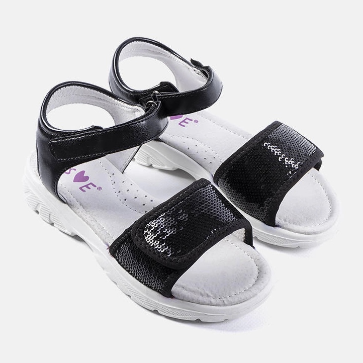 Černé dětské sandály značky Grenier černý 1