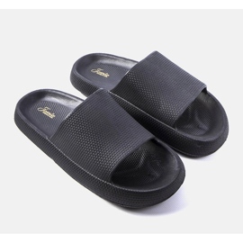 Černé pánské pantofle Huon černá 1