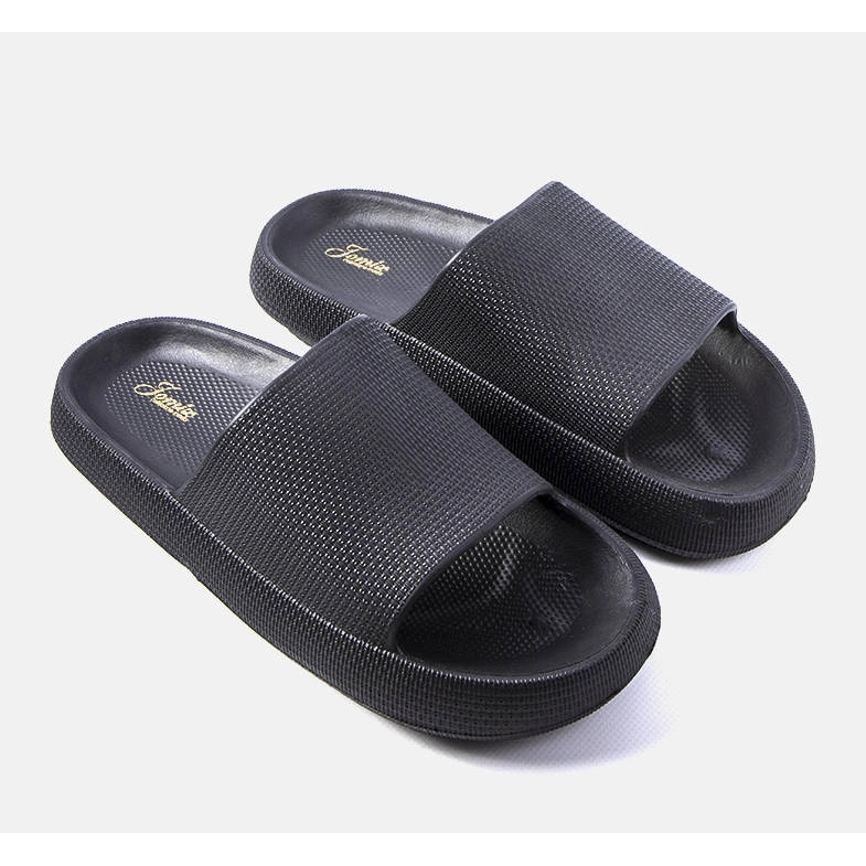 Černé pánské pantofle Huon černá 1