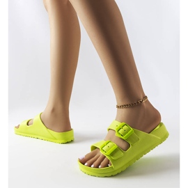 Zelené gumové jezdce s přezkami od Eugene zelený 2