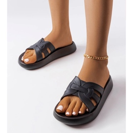 Černé gumové skluzavky Coudert černá 1