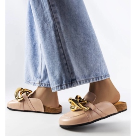 Růžové řetízkové pantofle od Christelle růžový 1