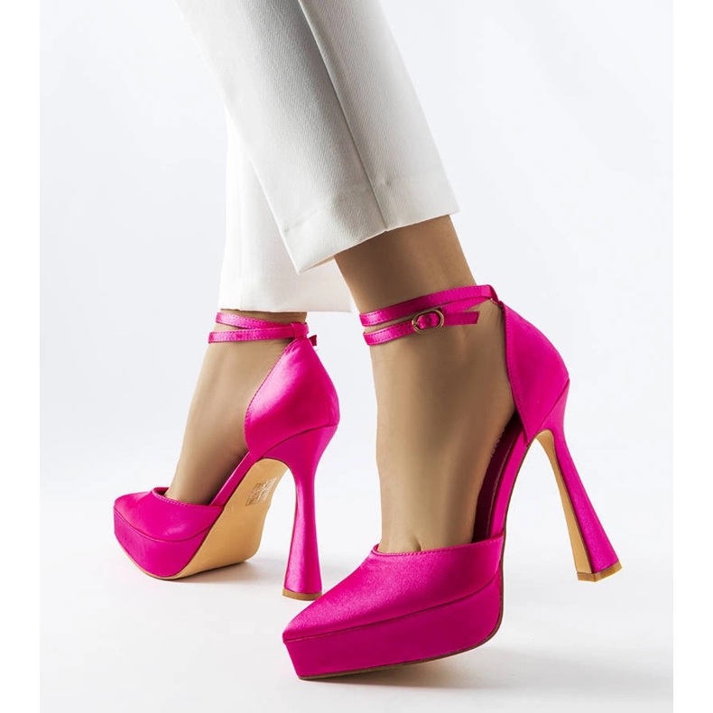 Růžové lodičky na vysokém podpatku z Dallasu růžový 1