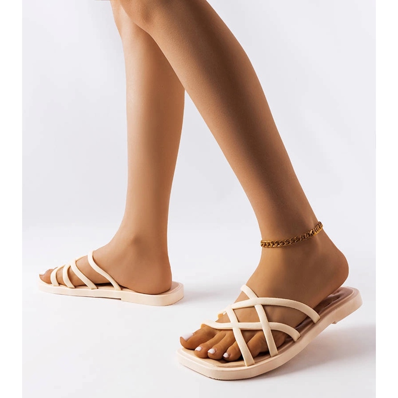 Béžové gumové skluzavky Pearlman béžový 1 Béžové gumové skluzavky Pearlman béžový 1