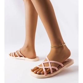 Růžové gumové skluzavky Pearlman růžový 1