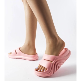 Růžové gumové pantofle od Geneve růžový 2