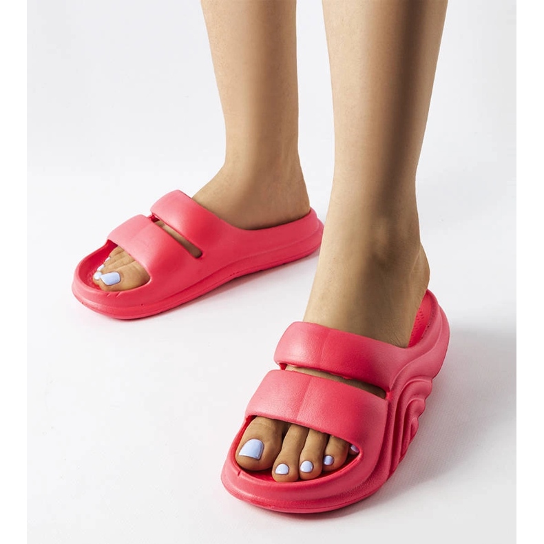 Tmavě růžové gumové skluzavky od Geneve růžový 1