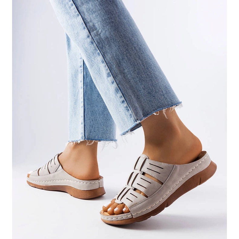 Šedé Jersey klínové jezdce šedá 1