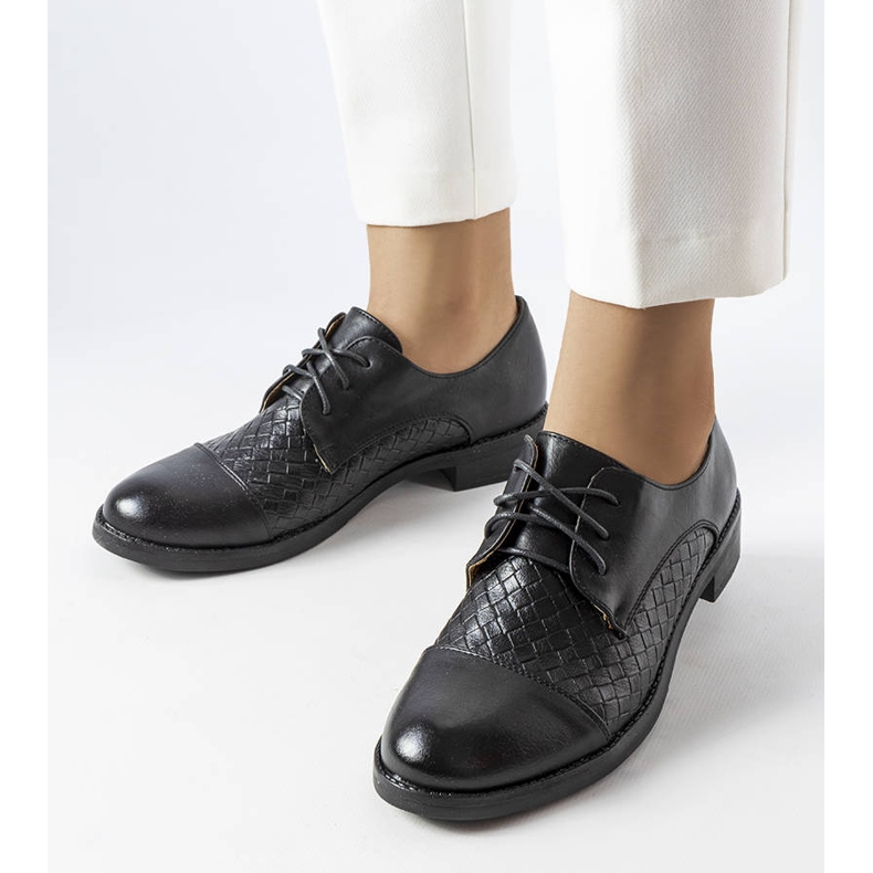 Béžové brogues LS5379 Taupe černá 1