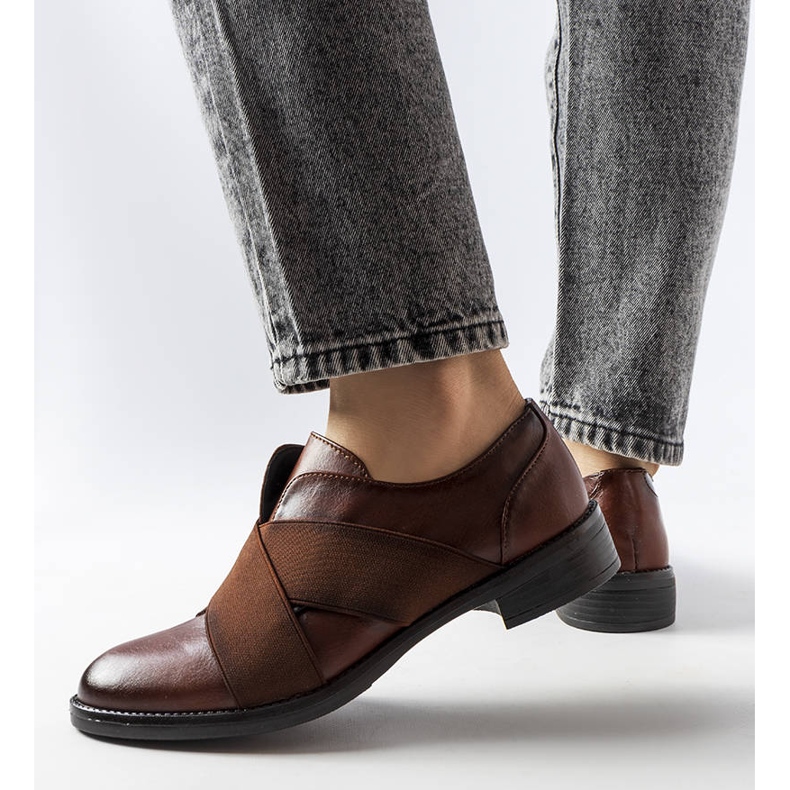 Béžové brogues LS5379 Taupe hnědý 1