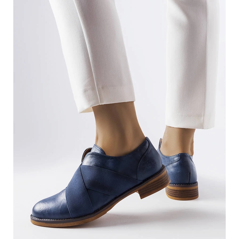 Tmavě modré boty LS5379 modrý 1