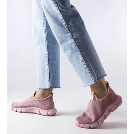 Růžové slip-on tenisky od Yellville růžový 1