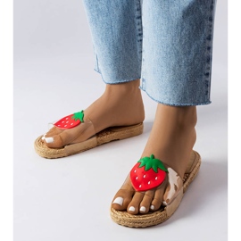 Transparentní pantofle s ozdobou Foddie bezbarvý 1 Transparentní pantofle s ozdobou Foddie bezbarvý 1