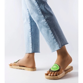 Transparentní pantofle s ozdobou Foddie béžový 2 Transparentní pantofle s ozdobou Foddie béžový 2