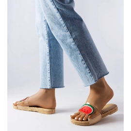 Transparentní pantofle s ozdobou Foddie bezbarvý 2