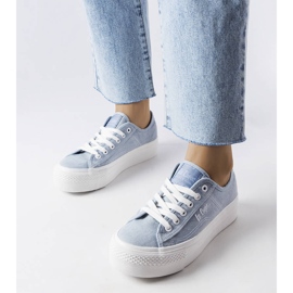 Modré tenisky Lee Cooper LCW-22-31-0891L modrý 1