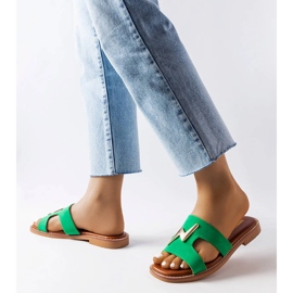 Zelené ploché skluzavky od Leyry zelený 2