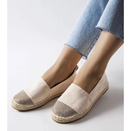 Béžové espadrille mokasíny od Magali béžový 1