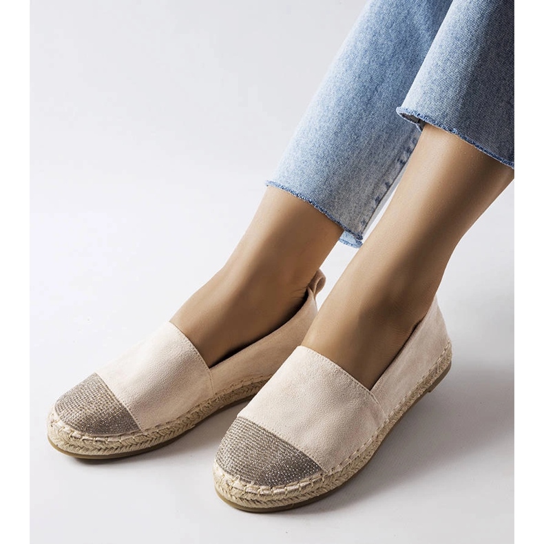 Béžové espadrille mokasíny od Magali béžový 1