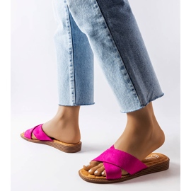 Růžové pantofle Tiana růžový 2