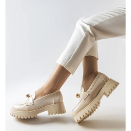 Inna Béžové lakované boty Stella béžový 1