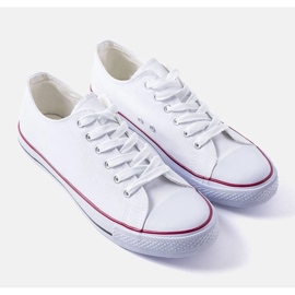 Bílé pánské klasické tenisky Mauer bílý 1