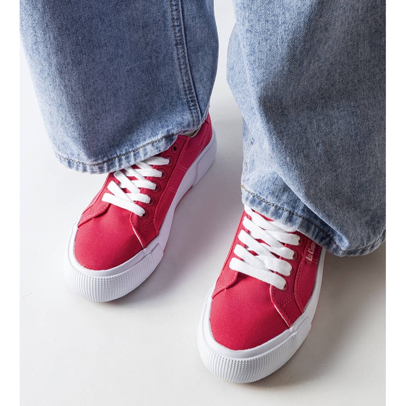 Růžové tenisky Lee Cooper LCW-20-31-026 růžový 1 Růžové tenisky Lee Cooper LCW-20-31-026 růžový 1