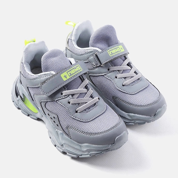 Šedé dětské tenisky od Ansel šedá 1